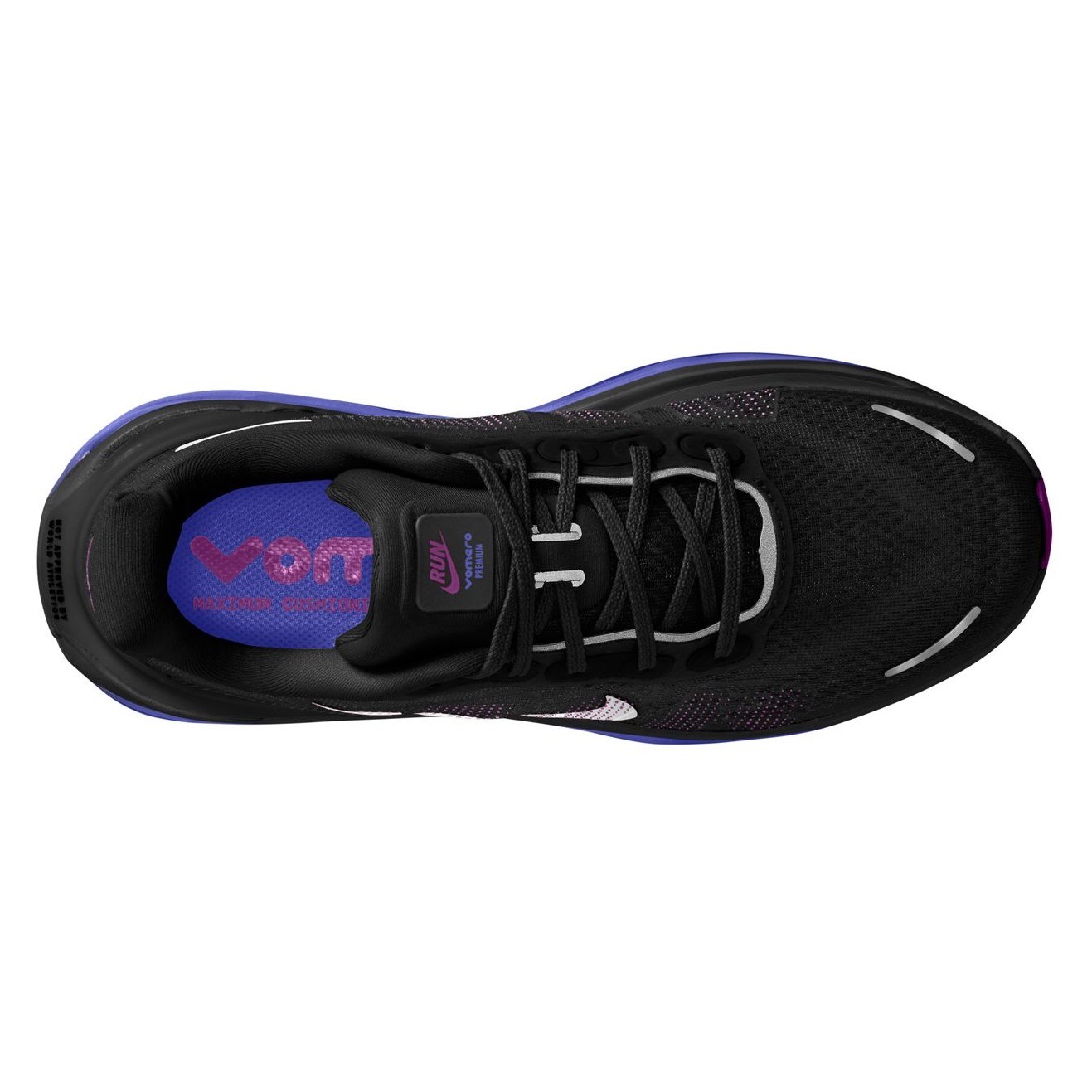 Nike Vomero Premium - Womens Running Shoes - Black/Metallic Silver/Persian Violet - image 3