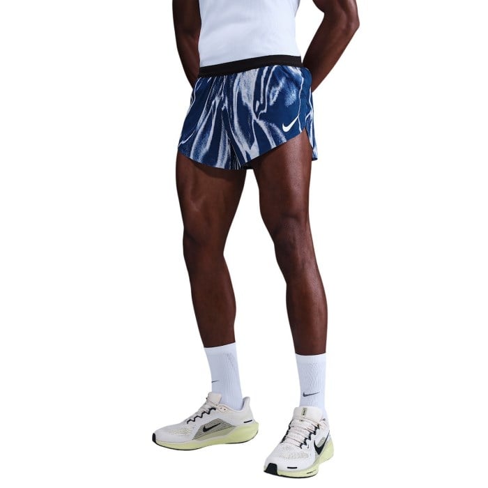 Nike Aeroswift Mens 2 Inch Running Shorts - Coastal Blue/White