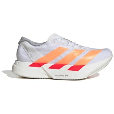 adidas Adizero Adios Pro 4 - Womens Racing Shoes - Cloud White/Beam Orange/Lucid Red