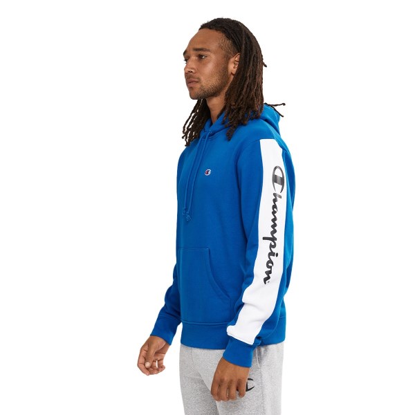 Champion Panel Mens Hoodie - Blue Tang