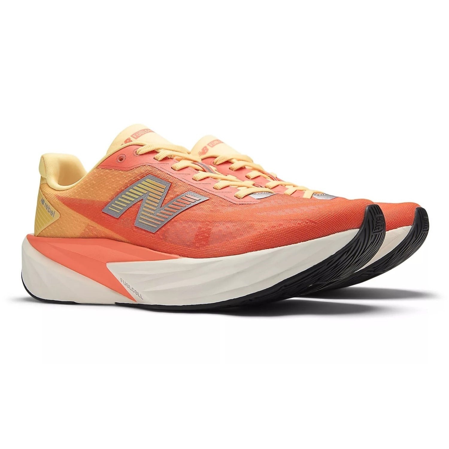 New Balance FuelCell Rebel v5 - Womens Running Shoes - Tangerine Heat/Silver Metallic