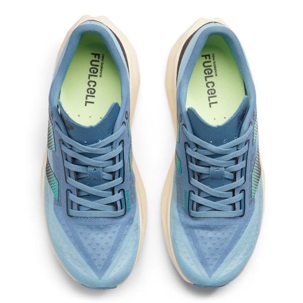 New Balance FuelCell Rebel v4 - Mens Running Shoes - Heron Blue/Chrome Blue/Black/Cyber Jade