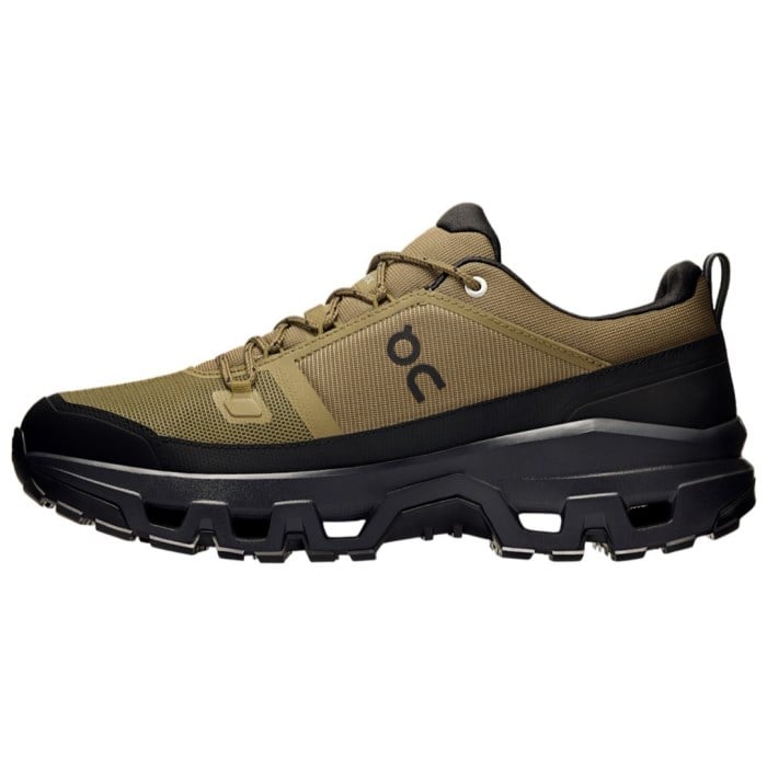 On Cloudrock Low Waterproof - Mens Hiking Shoes - Hunter/Black