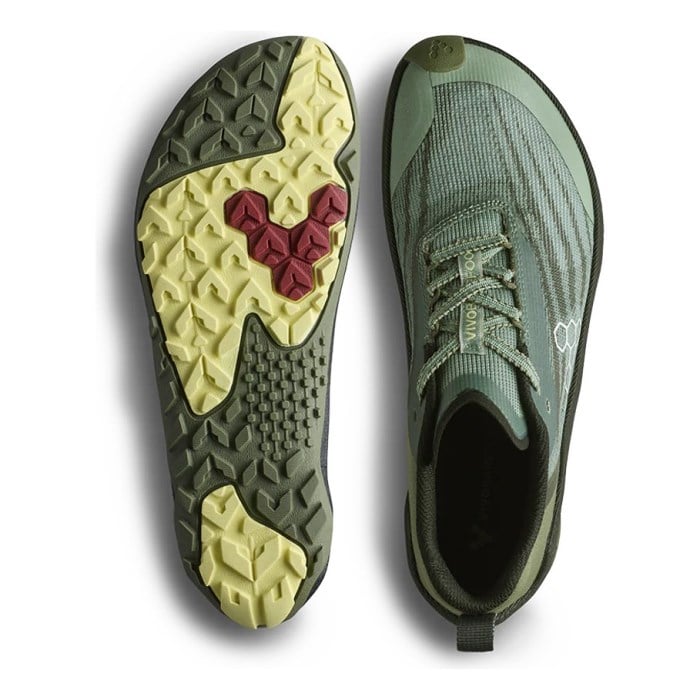 Vivobarefoot Primus Trail Flow - Mens Trail Running Shoes - Glacial Green