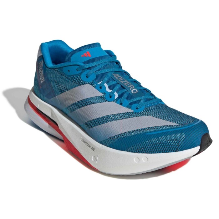 adidas Adizero Boston 13 - Mens Running Shoes - Solar Blue/Silver Metallic/Dark Solar Blue