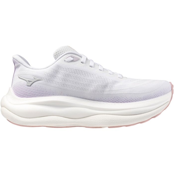 Mizuno Wave Sky 9 - Womens Running Shoes - White/Silver/Orchid Petal