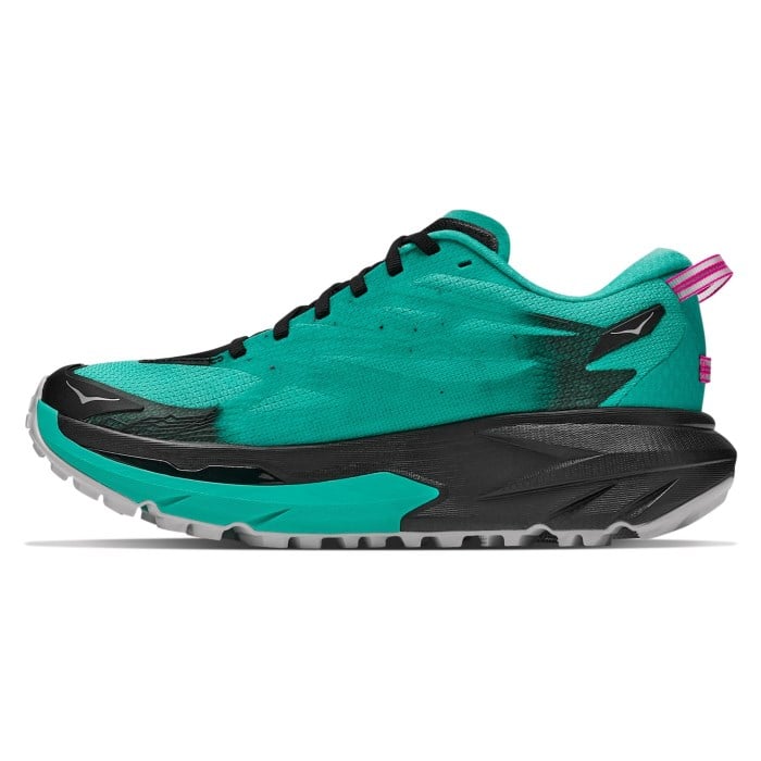 Hoka Mafate 5 - Womens Trail Running Shoes - Black/Electric Aqua - image 3