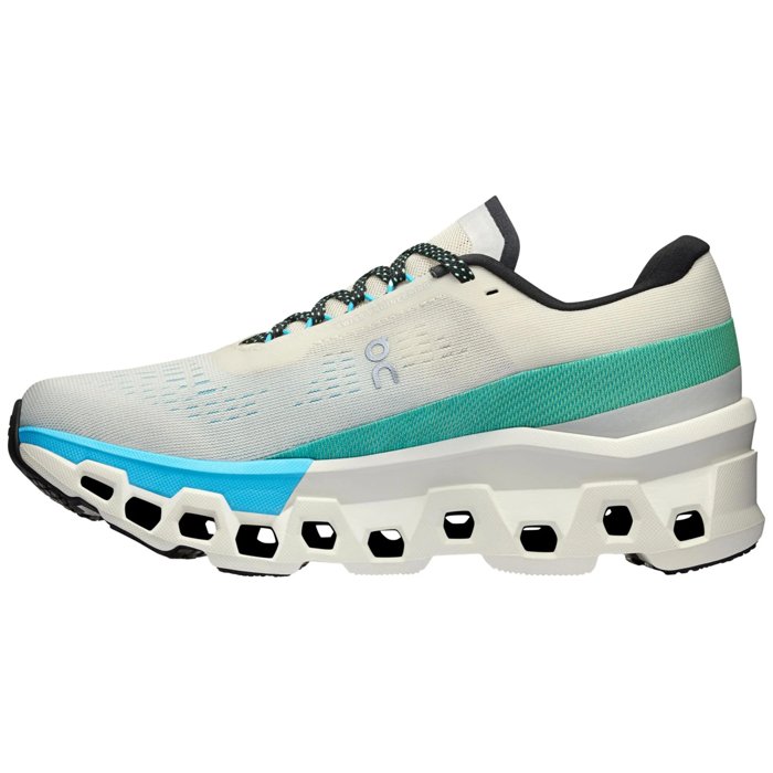 On Cloudmonster 2 - Womens Running Shoes - Cream/Horizon
