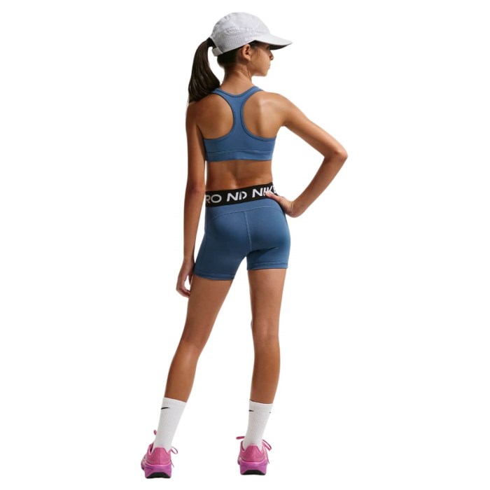 Nike Pro Kids Girls Training Shorts - Mystic Navy/White