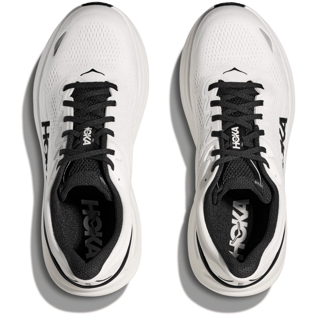 Hoka Bondi 9 - Mens Running Shoes - White/Black - image 3