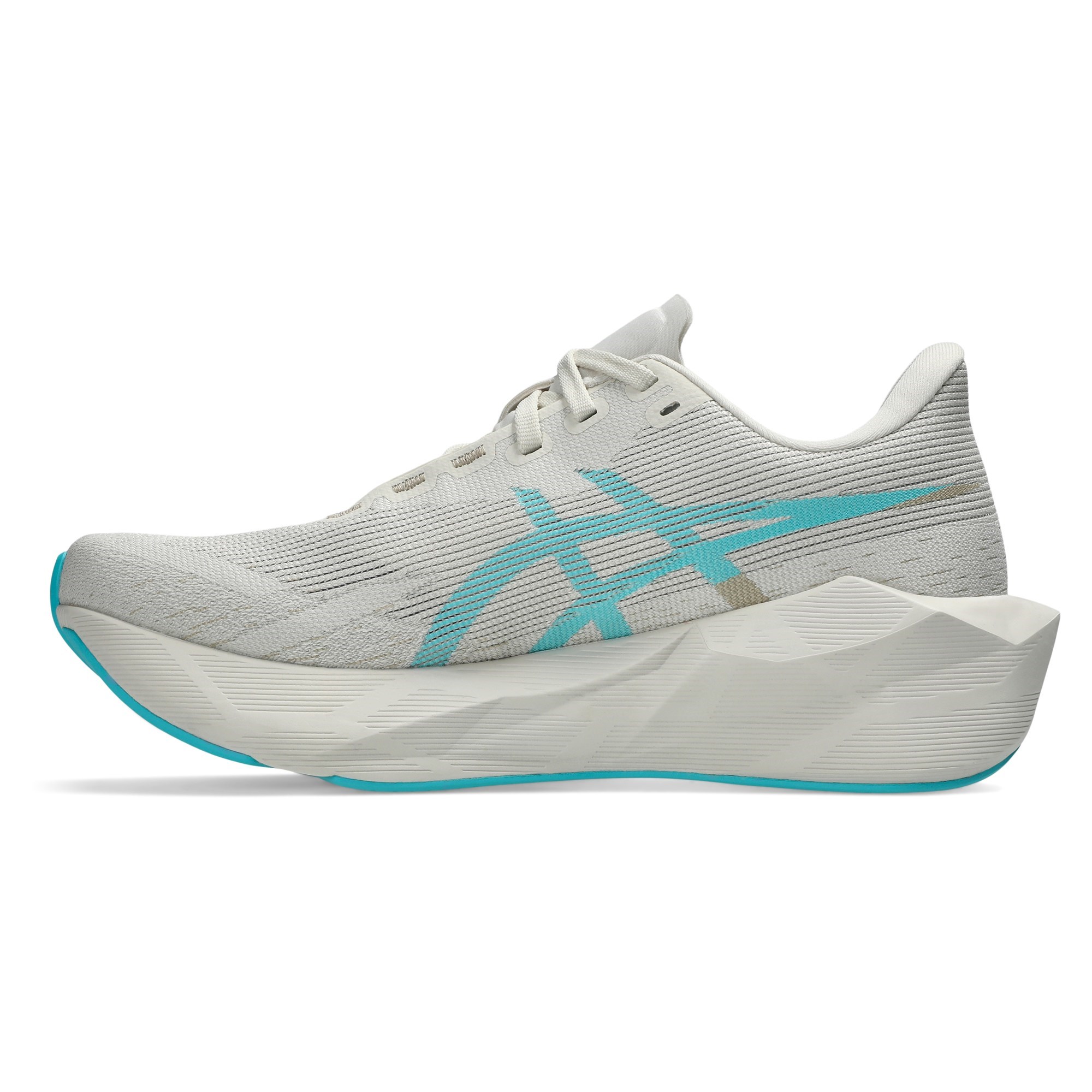 Asics Novablast 6 - Womens Running Shoes - Soft Oat/Energy Aqua - image 3