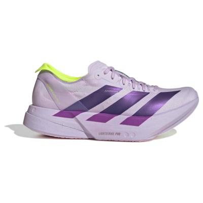 adidas Adizero Adios Pro 4 - Womens Racing Shoes - Purple Tint/Solar Purple/Signal Green