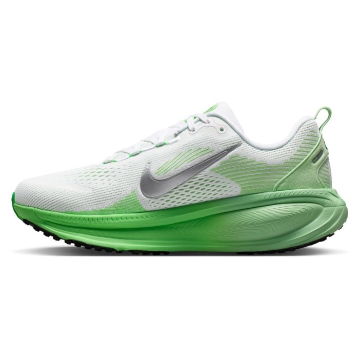 Nike Vomero 18 - Womens Running Shoes - White/Silver Metallic/Illusion Green - image 2