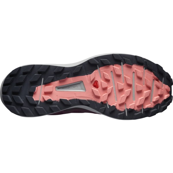 Salomon Sense Ride 3 - Womens Trail Running Shoes - Wine Tasting/Alloy/Burnt Coral
