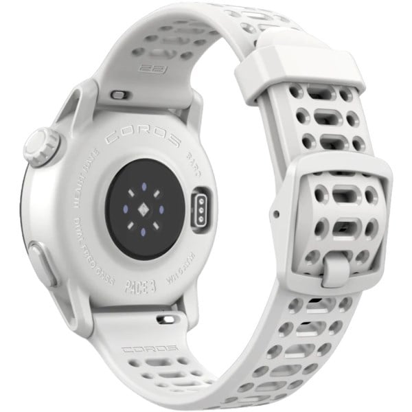 Coros Pace 3 Premium Multisport GPS Watch With Silicone Band - White