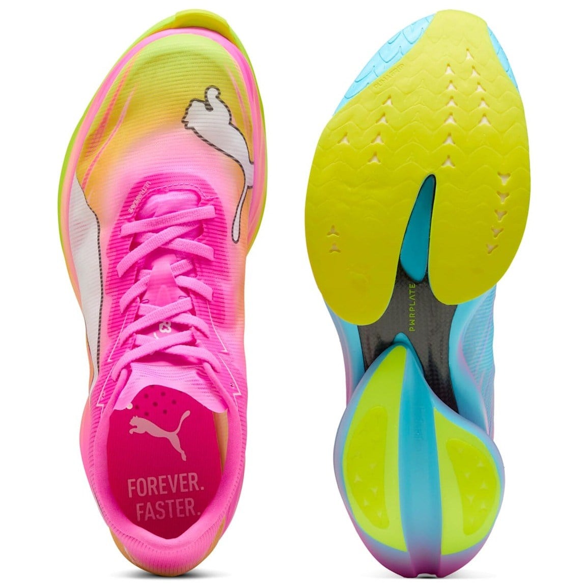 Puma Fast-R 3 Nitro Elite Showtime - Mens Racing Shoes - Poison Pink/Puma White