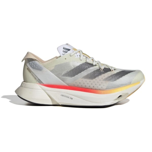 adidas Adizero Adios Pro 3 - Womens Road Racing Shoes - Ivory/Iron Met/Crystal Sand