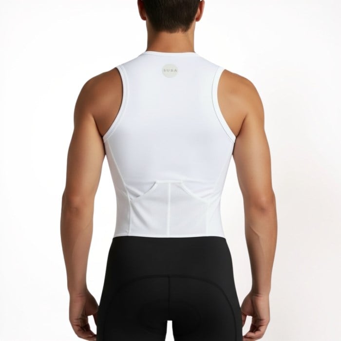 Sub4 Mens Triathlon Endurance Action Suit - White-Black