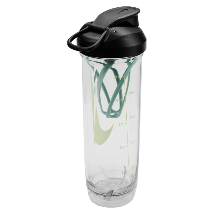Nike Recharge Shaker 2.0 Sports Water Bottle - 709ml - Clear/Black/Cannon - image 2