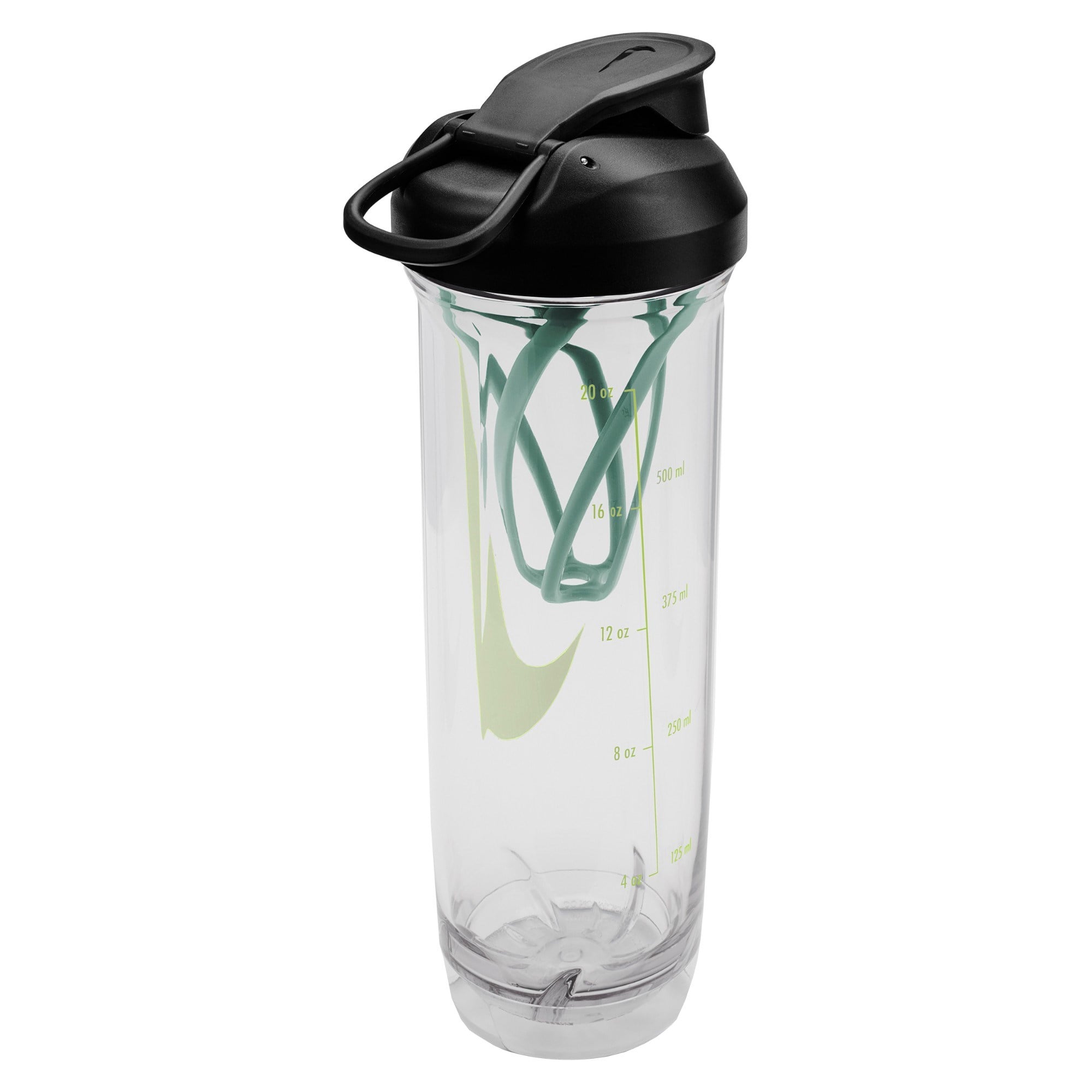 Nike Recharge Shaker 2.0 Sports Water Bottle - 709ml - Clear/Black/Cannon - image 2