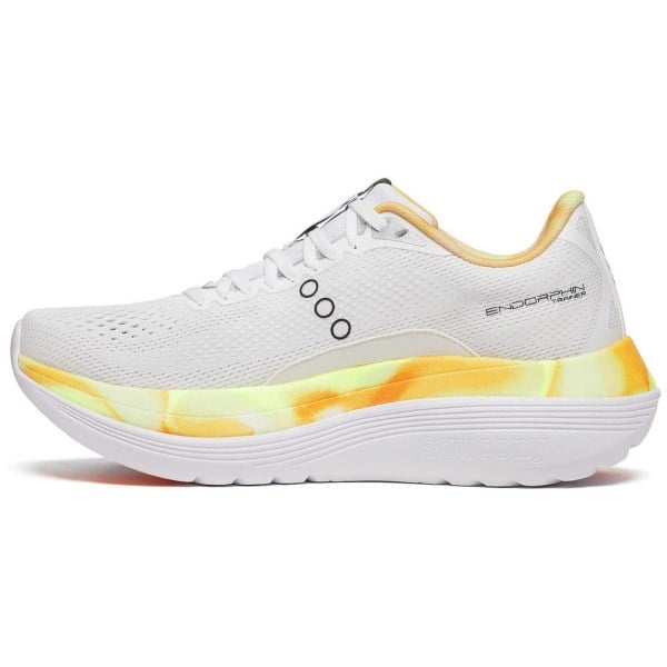 Saucony Endorphin Trainer - Mens Running Shoes - White/Black