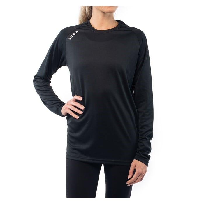 Sub4 Action Womens Long Sleeve Running T-Shirt - Black