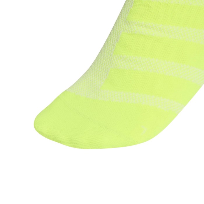 adidas RUNxADIZERO Socks - Unisex - White/Solar Yellow/Solar Yellow