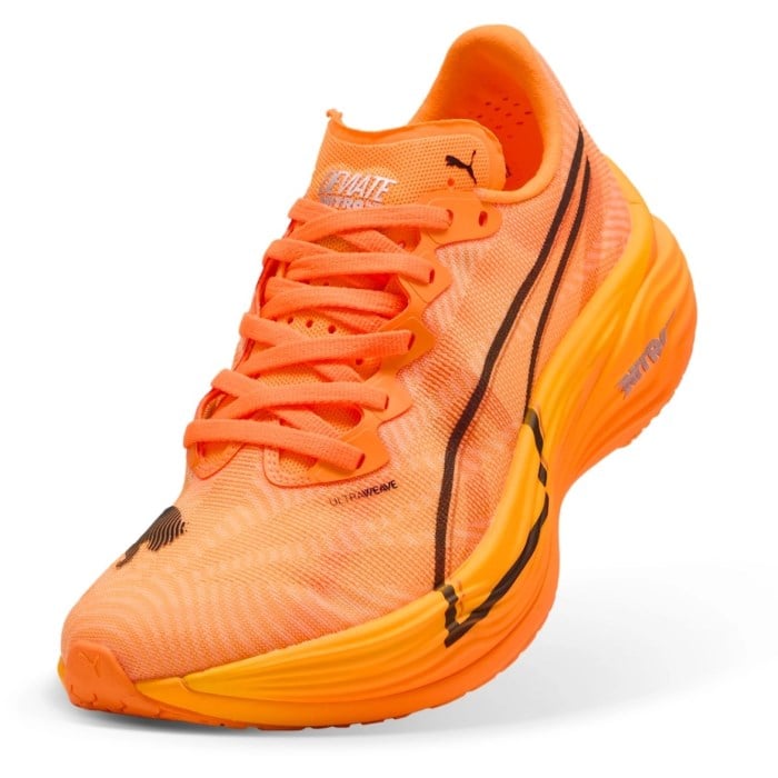 Puma Deviate Nitro Elite 3 - Womens Running Shoes - Heat Fire/Puma Black