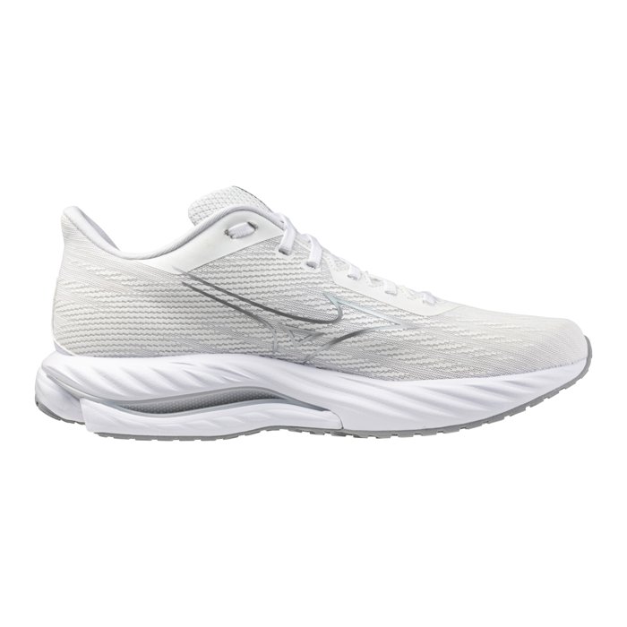 Mizuno Wave Inspire 21 - Mens Running Shoes - White/Silver/Harbour Mist