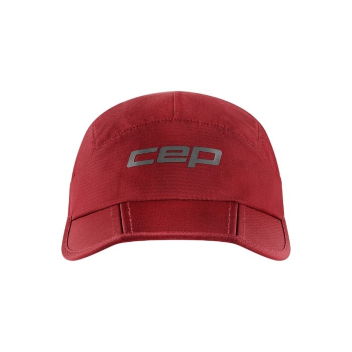 CEP Core Run Unisex Foldable Cap - Burgundy