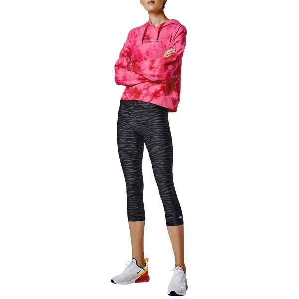 Running Bare Lounging Womens Hoodie - Rosa Tie-Dye