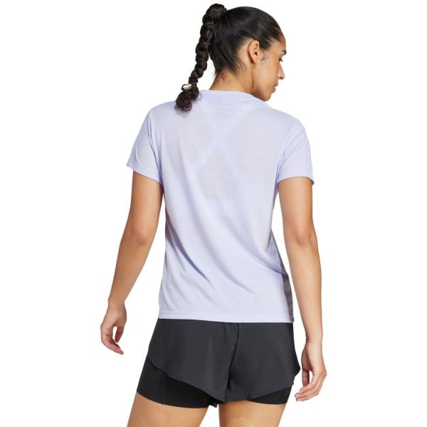 adidas AeroReady Training Essentials Womens Crewneck T-Shirt - Violet Tone/White