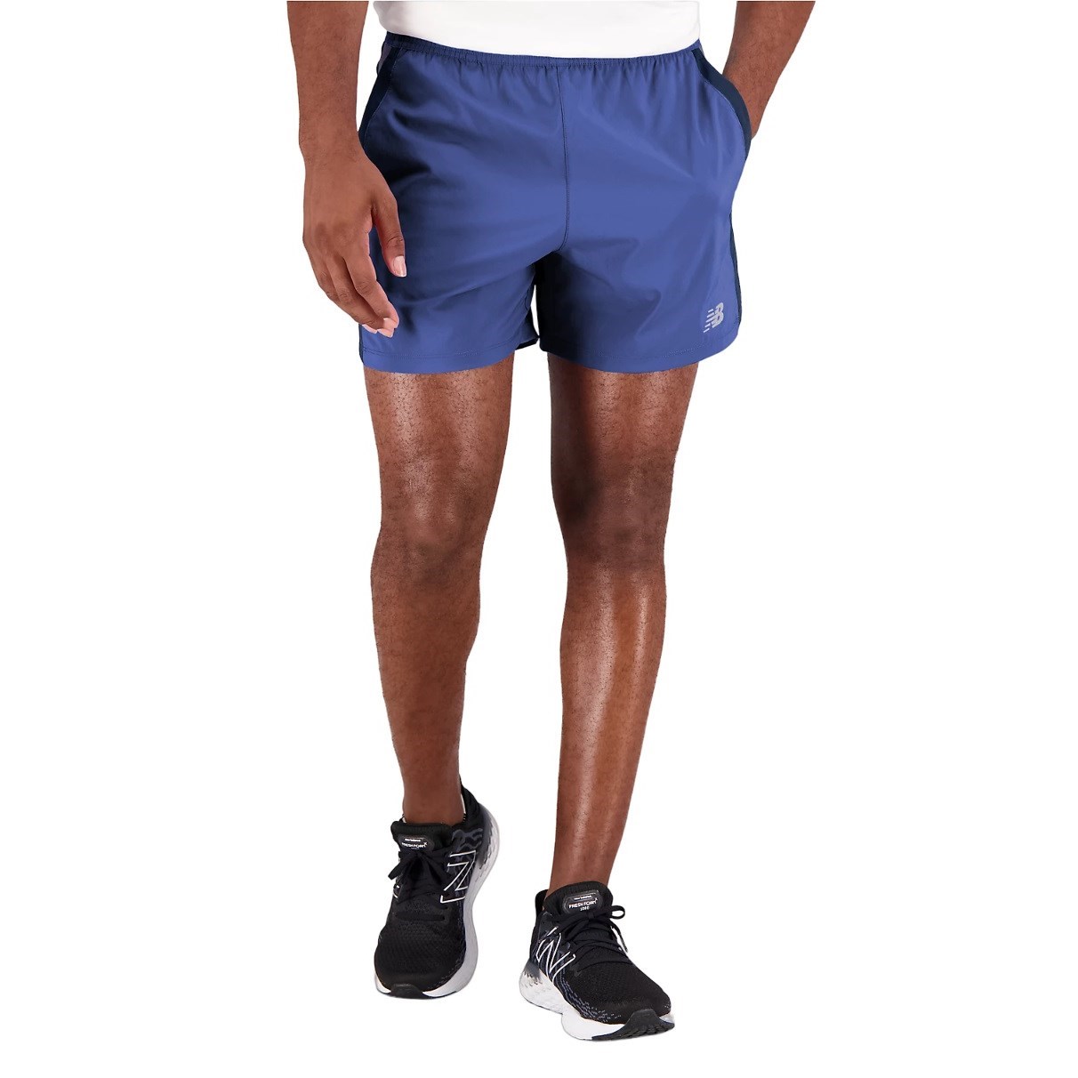 New Balance Accelerate 5 Inch Mens Running Shorts - Marine Blue