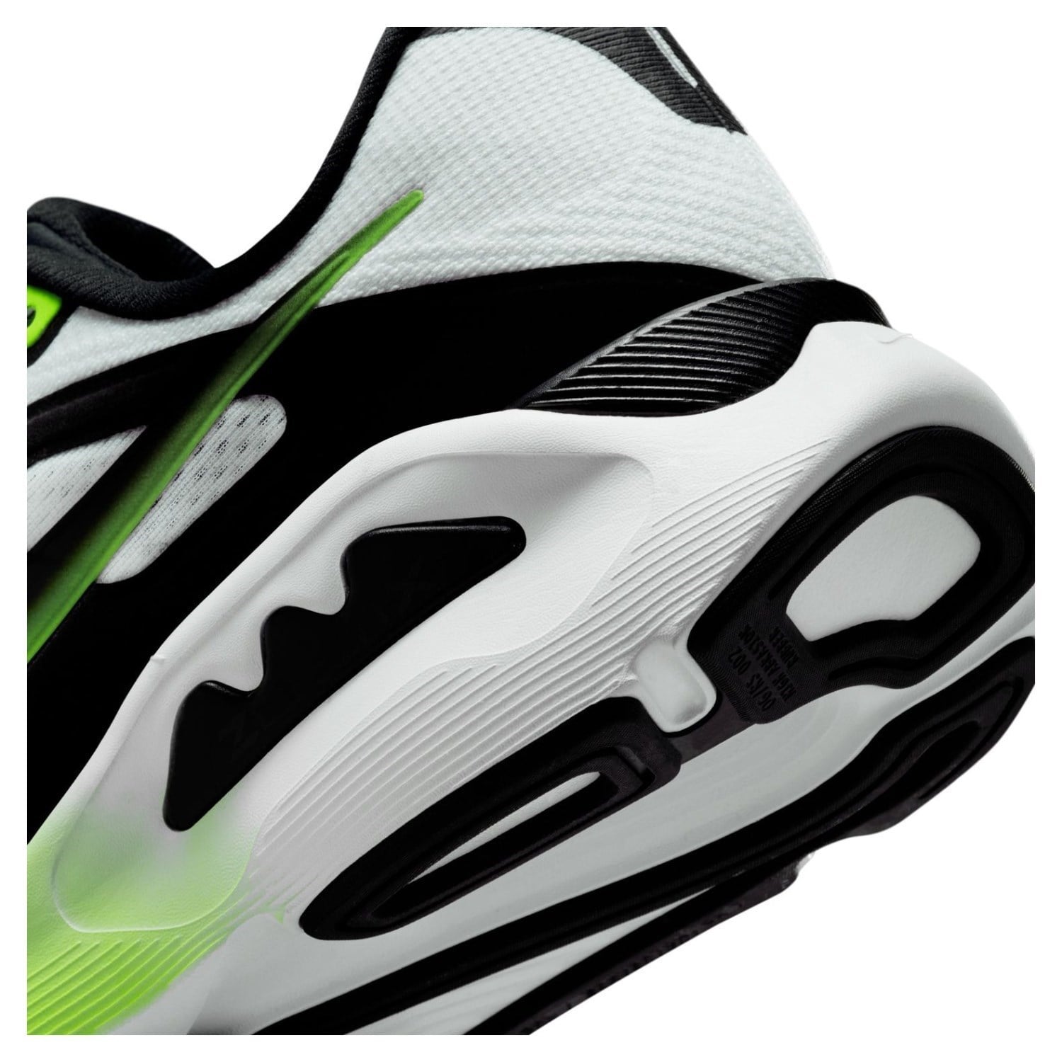 Nike Structure Plus - Mens Running Shoes - White/Black/Volt