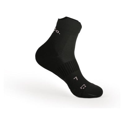 S/Co. Casual Quarter Unisex Running Socks - Jet Black