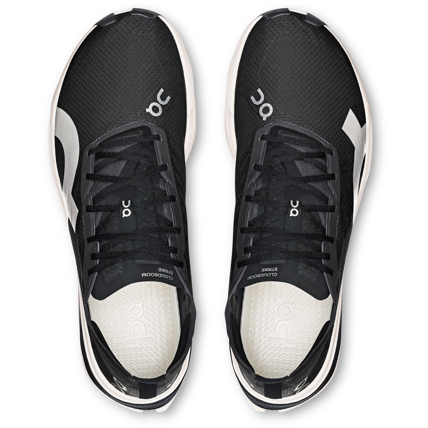 On Running Cloudboom Strike - Womens Road Racing Shoes - Black/White