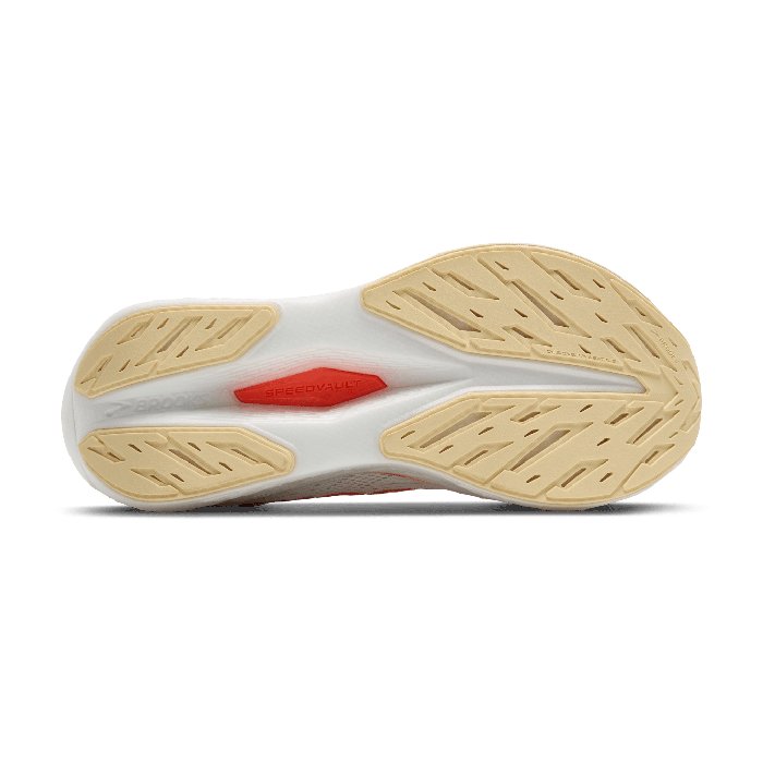 Brooks Hyperion Max 2 - Womens Running Shoes - White/Peach/Coral