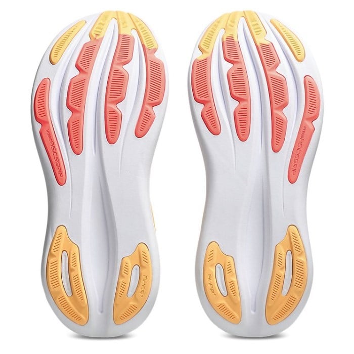 Asics Gel Nimbus 28 - Womens Running Shoes - White/Coral Sun - image 4