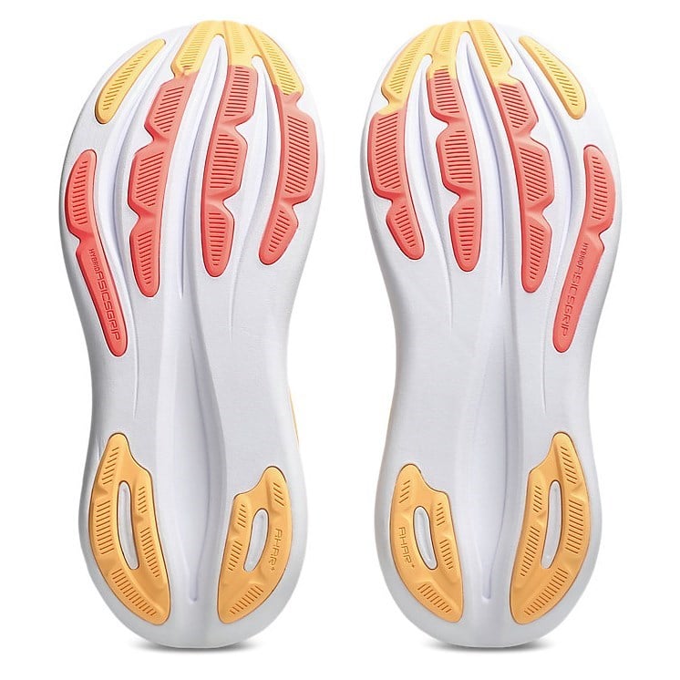 Asics Gel Nimbus 28 - Womens Running Shoes - White/Coral Sun - image 4