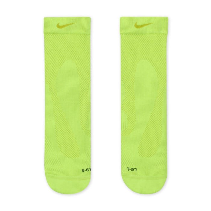 Nike Lightweight Micro Crew Running Socks - Volt/Bright Cactus/Black/Bright Cactus