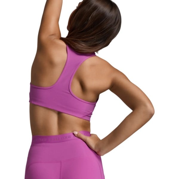 2XU Womens Form Racerback Medium Impact Bra - Hyper Violet/Hyper Violet