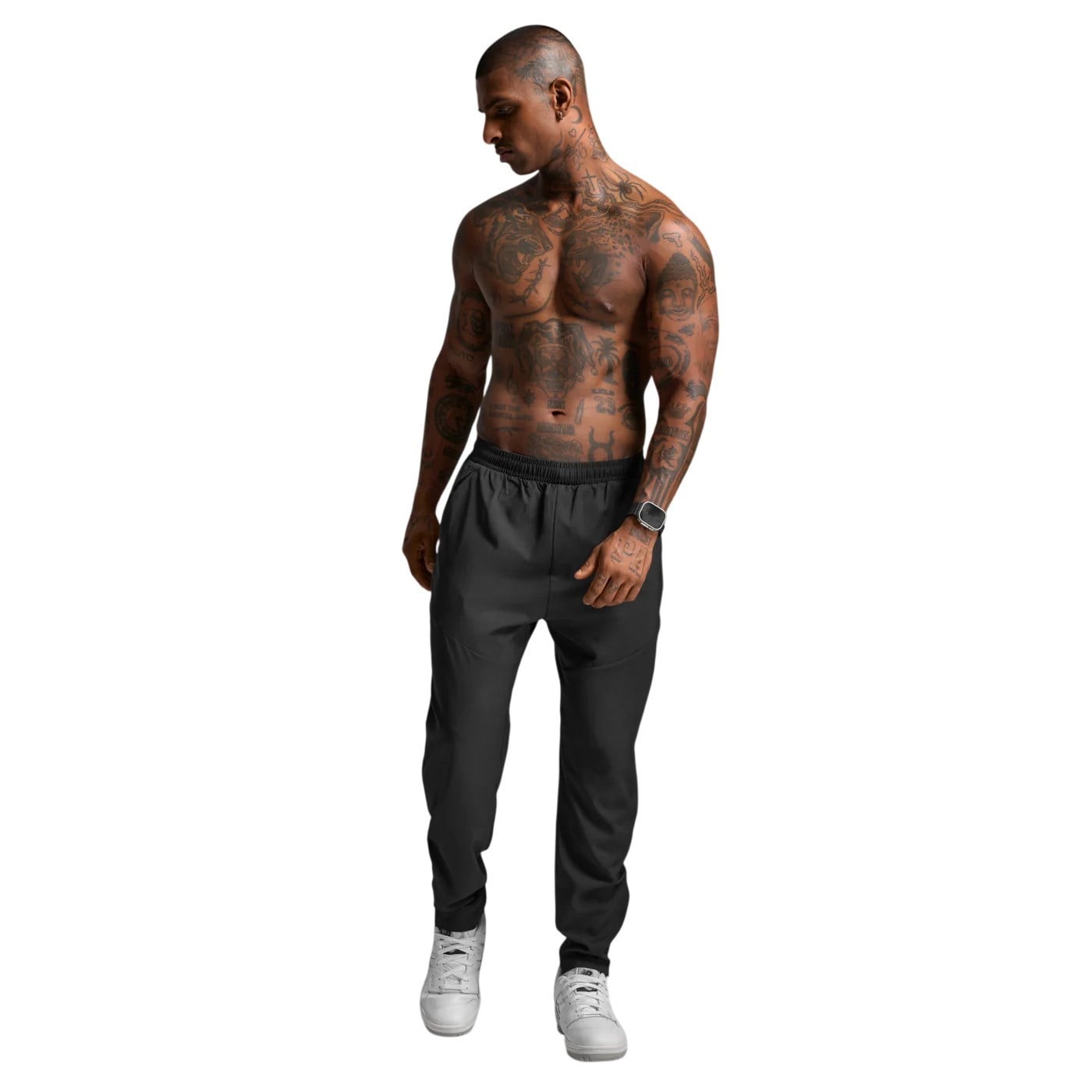 2XU Mens Aero Woven Jogger - Black/Silver Reflective