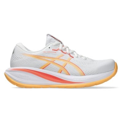 Asics Gel Cumulus 28 - Womens Running Shoes - White/Orange Glow