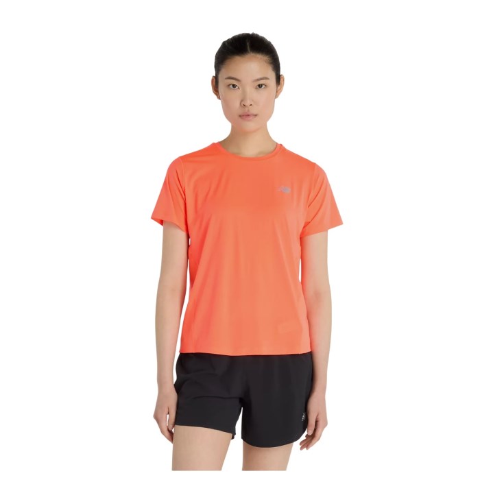 New Balance Womens Race Day T-Shirt - Urgent Red