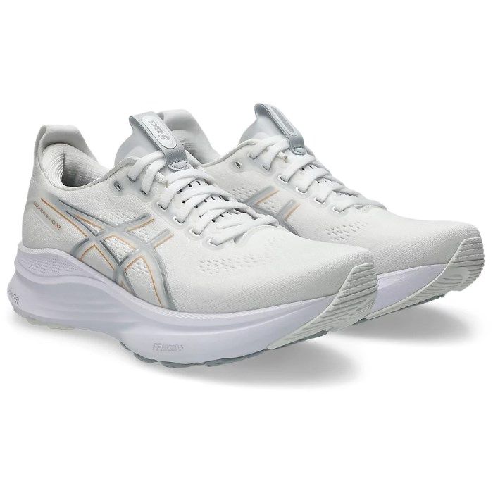 Asics Gel Kayano 32 - Womens Running Shoes - White/Champagne