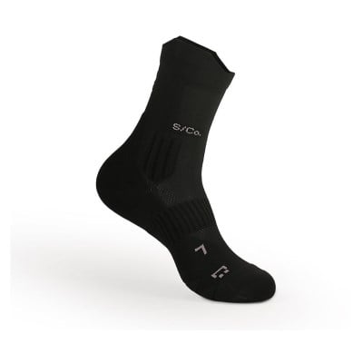 S/Co. Crew Unisex Running Socks - Jet Black