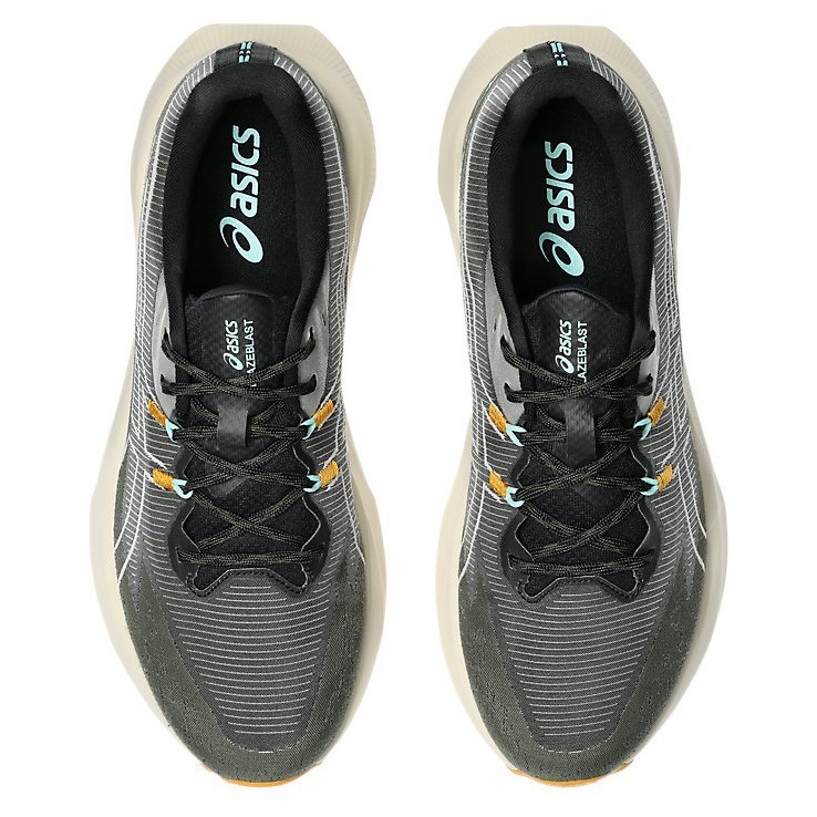 Asics Blazeblast - Mens Trail Running Shoes - Black/Sandstorm - image 3