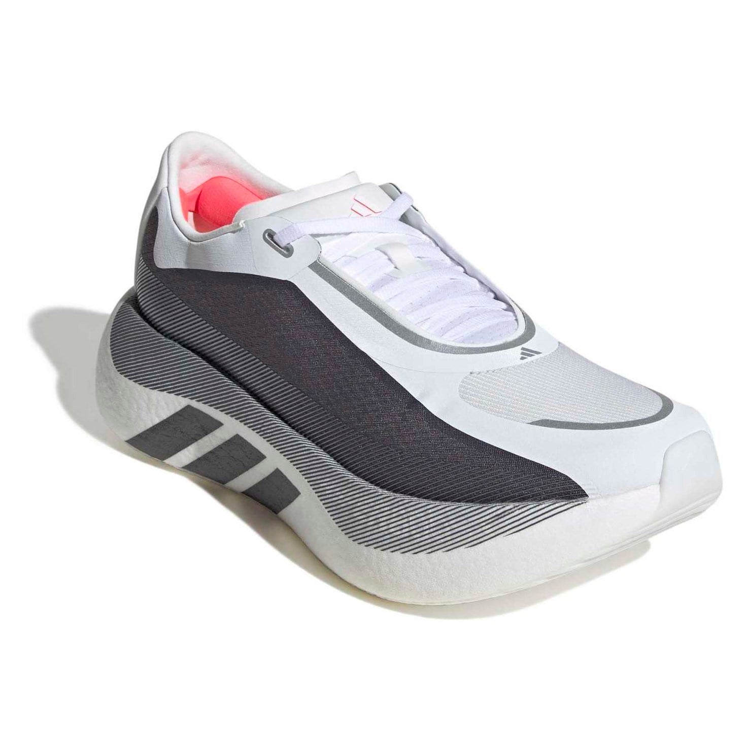 adidas Hyperboost Edge - Mens Running Shoes - Footwear White/Aurora Onix/Solar Turbo - image 2