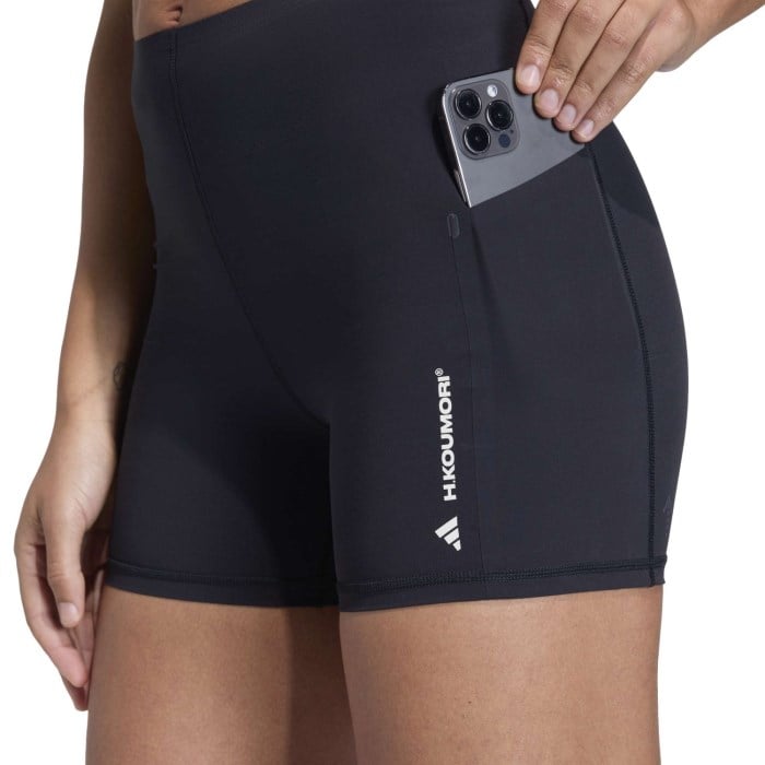 adidas H.Koumori Womens 4 Inch Short Leggings - Black