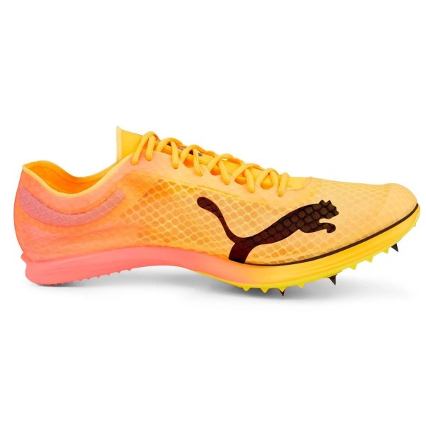 Puma evoSpeed Distance Nitro Elite - Mens Mid-Distance Track Spikes - Sun Stream/Sunset Glow/Black